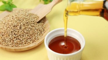 Sesame oil provides healthy nutrients.