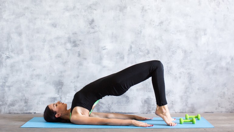 Boost your Bridge Pose with a yoga bolster | Inner Space Yoga & Meditation  Supplies