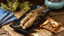 ginseng on a plate
